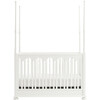 Smiling Hill Stationary Poster Crib, Marshmallow White - Cribs - 4