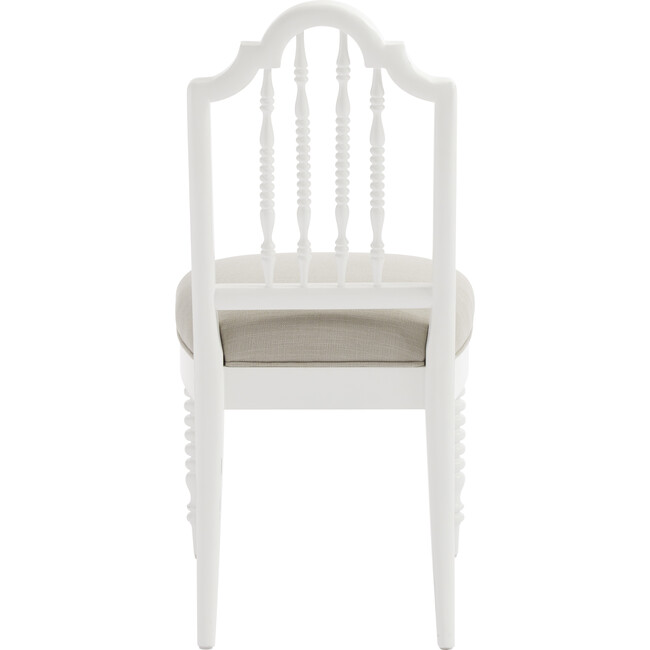 Smiling Hill Spool Desk Chair, Marshmallow White - Desk Chairs - 3