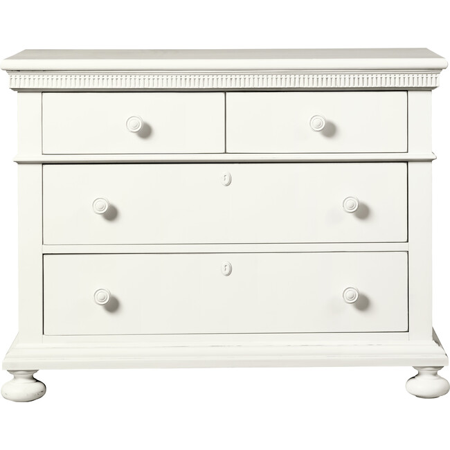 Smiling Hill Single Dresser, Marshmallow White - Dressers - 1