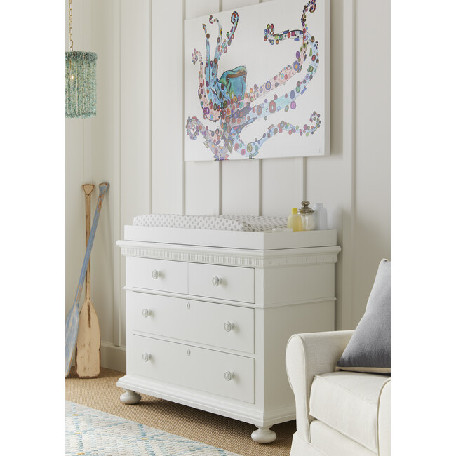 Smiling Hill Single Dresser, Marshmallow White - Dressers - 2