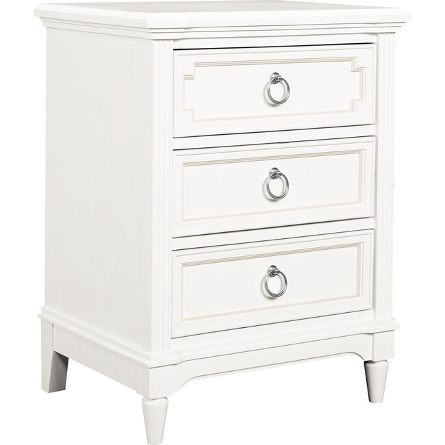 Clementine Court Nightstand, Frosting White - Nightstands - 1