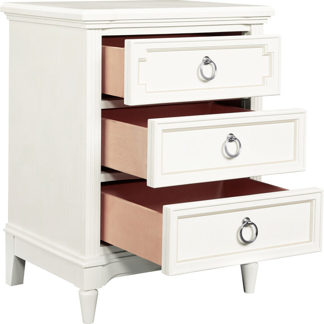 Clementine Court Nightstand, Frosting White - Nightstands - 2