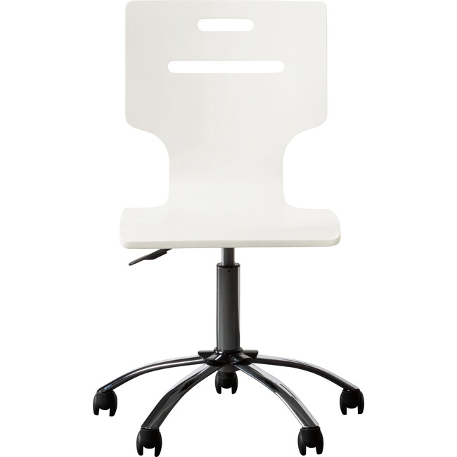 Clementine Court Desk Chair, Frosting White - Desk Chairs - 1