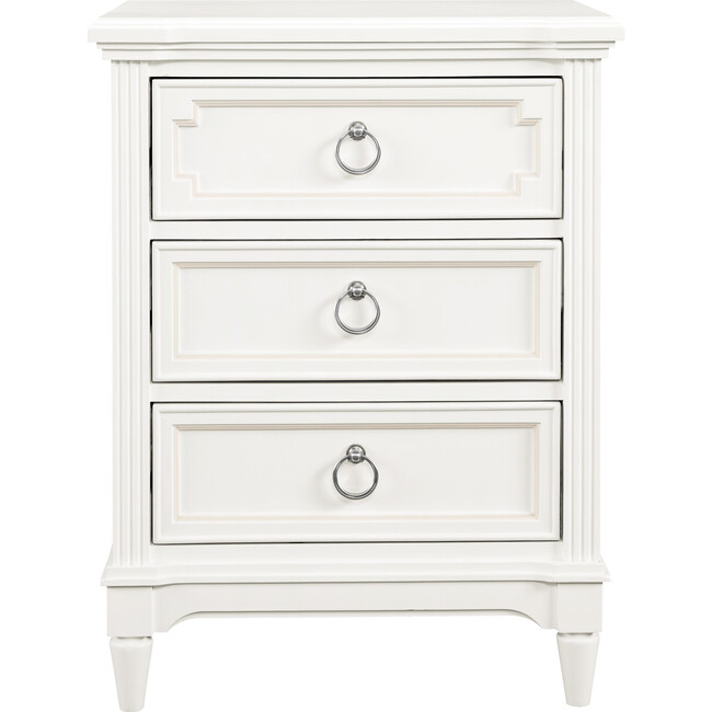 Clementine Court Nightstand, Frosting White - Nightstands - 3