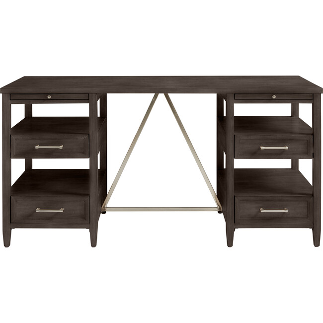 Chelsea Square Partners Desk, Raisin - Desks - 1