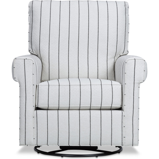 Grace Rocker Glider, White Stripe - Nursery Chairs - 1