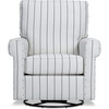 Grace Rocker Glider, White Stripe - Nursery Chairs - 1 - thumbnail