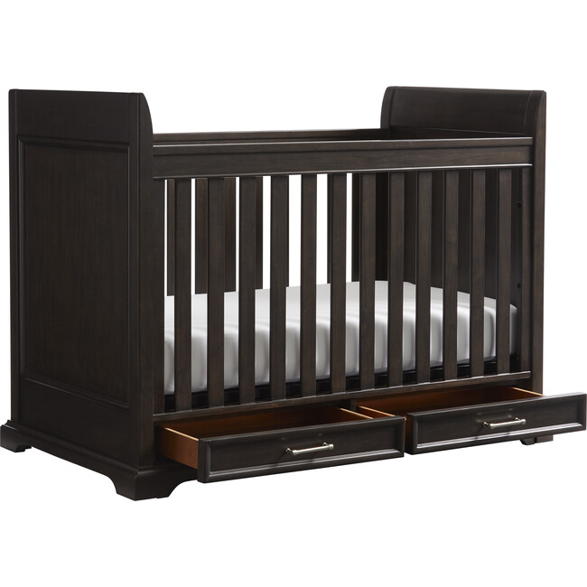 Chelsea Square Stationary Crib, Raisin - Cribs - 4
