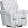 Grace Rocker Glider, White Stripe - Nursery Chairs - 2