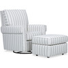 Grace Rocker Glider, White Stripe - Nursery Chairs - 3