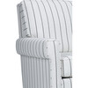 Grace Rocker Glider, White Stripe - Nursery Chairs - 4