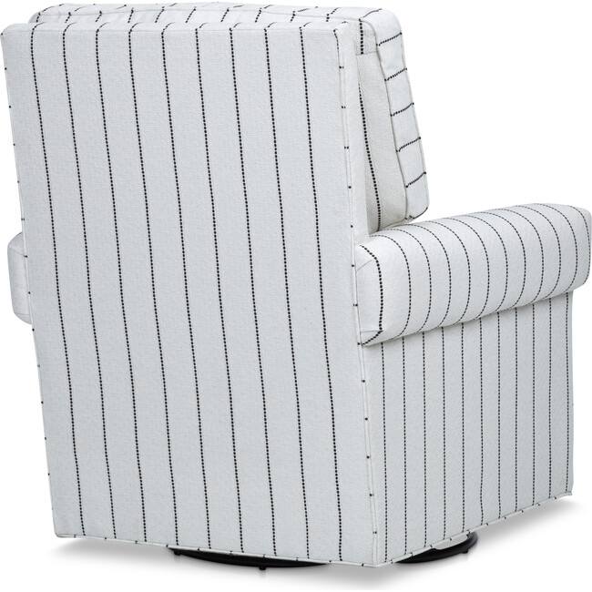 Grace Rocker Glider, White Stripe - Nursery Chairs - 5