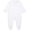 Pima Cotton Angel Wing Sleepsuit, Silver - Onesies - 2 - thumbnail
