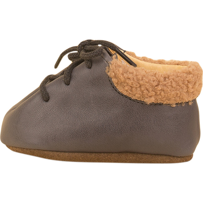 Soft Leather Bootie, Grey - Booties - 1