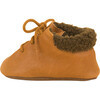Soft Leather Bootie, Cognac - Booties - 1 - thumbnail