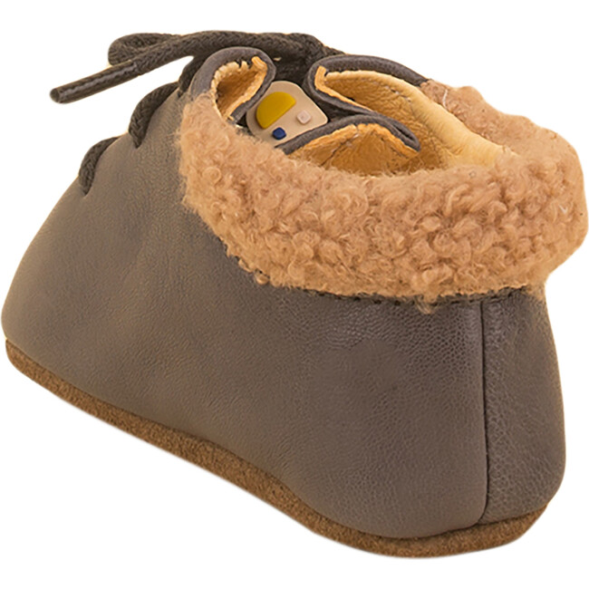Soft Leather Bootie, Grey - Booties - 3