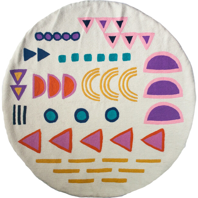 Aurelia Round Rug, Multi - Rugs - 1