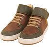 Hi-Top Sneaker, Green & Brown - Sneakers - 2