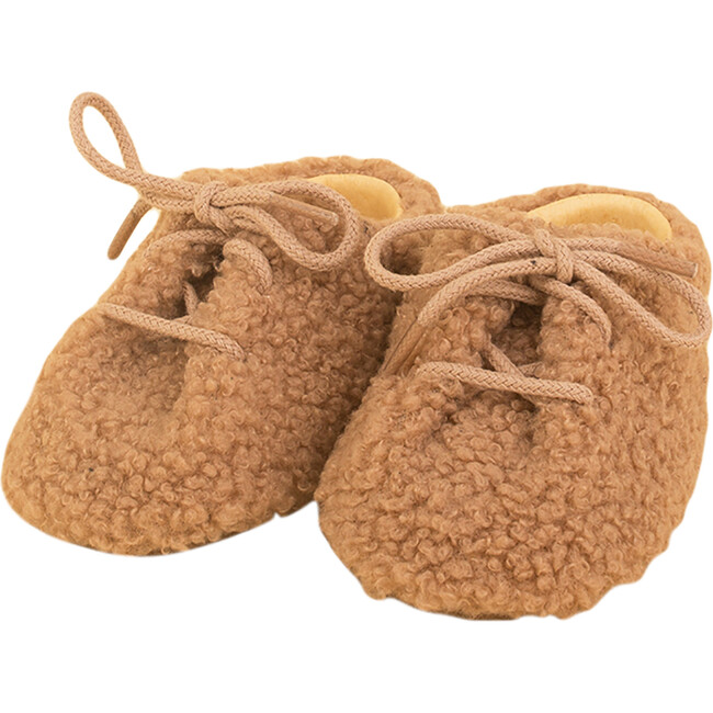 Baby Soft Sheep Bootie, Camel - Booties - 2