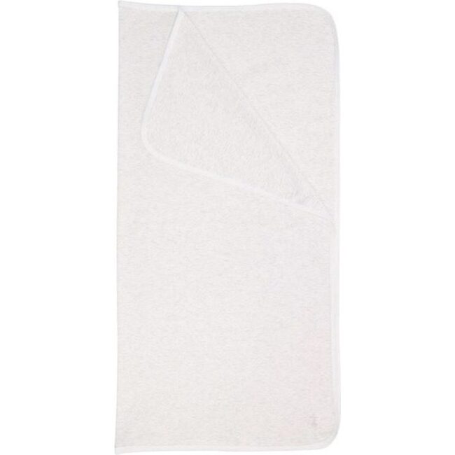Baby Blanket, Oatmeal & White Striped - Blankets - 1