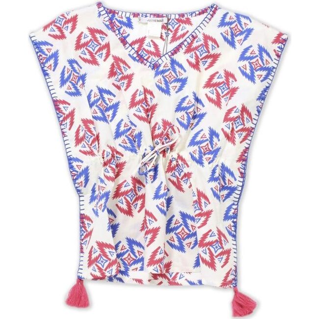 Yacata Printed Poncho - Cover-Ups - 1