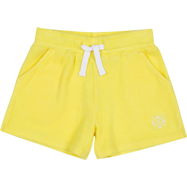 Women's Andy Cohen Yellow Terry Toweling Shorts