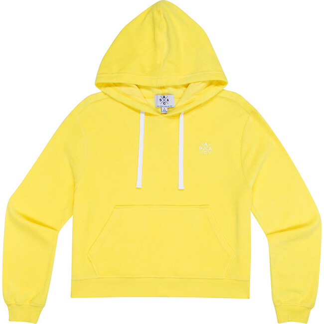 Women's Andy Cohen Yellow Terry Toweling Hoodie