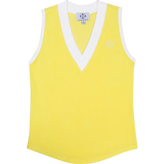 Women's Andy Cohen Yellow Terry Toweling Vest