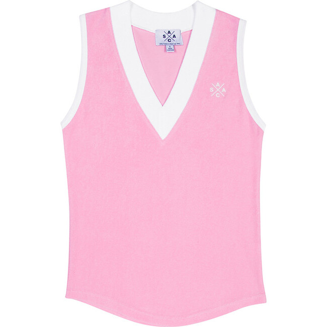 Women's Andy Cohen Pink Terry Toweling Vest