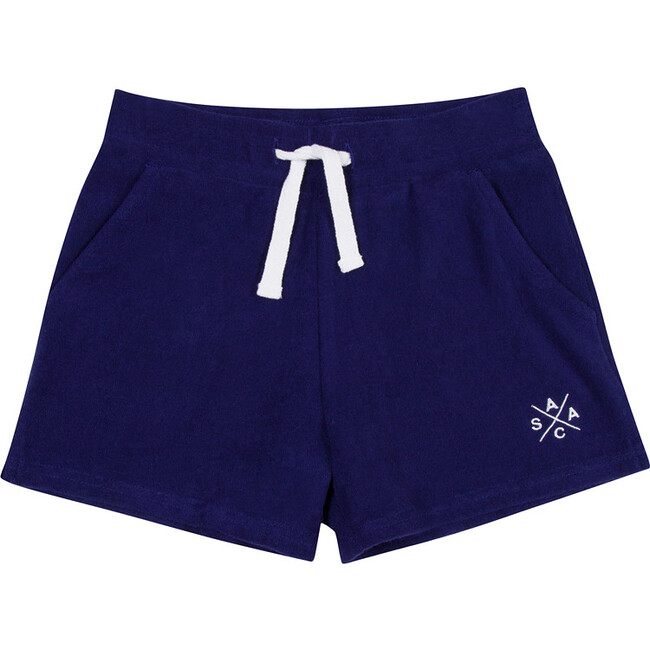 Women's Andy Cohen Navy Terry Toweling Shorts