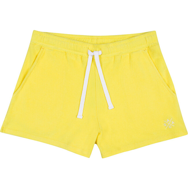 Kid's Andy Cohen Yellow Terry Toweling Shorts
