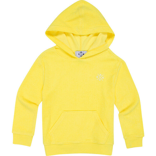 Kid's Andy Cohen Yellow Terry Toweling Hoodie