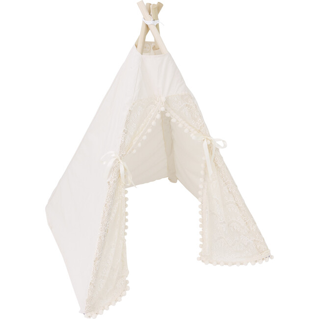Itty Bitty Lace Play Tent, Cream
