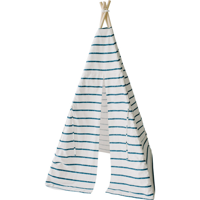 Isaac Play Tent, Blue Stripe - Play Tents - 2