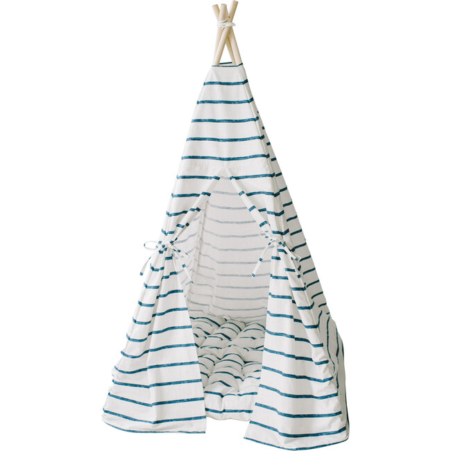 Isaac Play Tent, Blue Stripe - Play Tents - 3