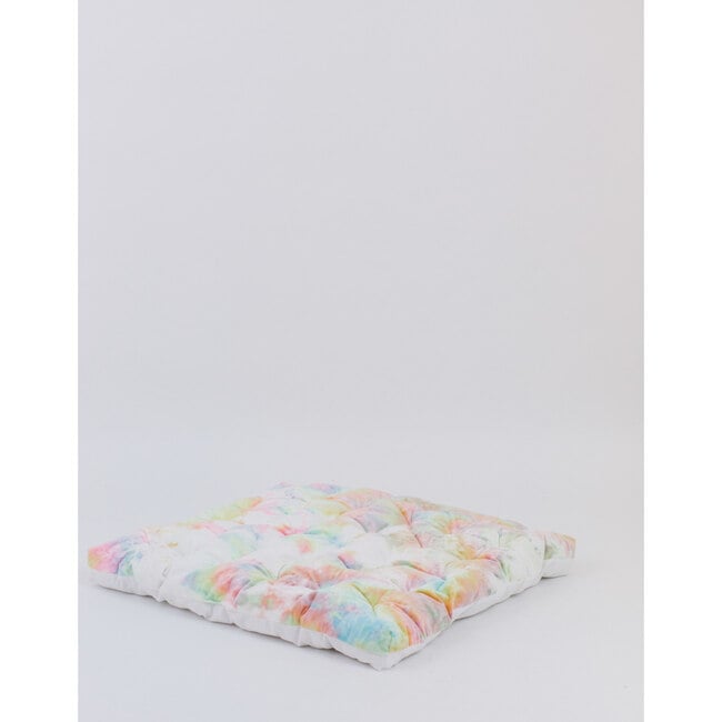 Faux Fur Padded Play Mattress, Rainbow Tie-Dye - Play Tents - 2