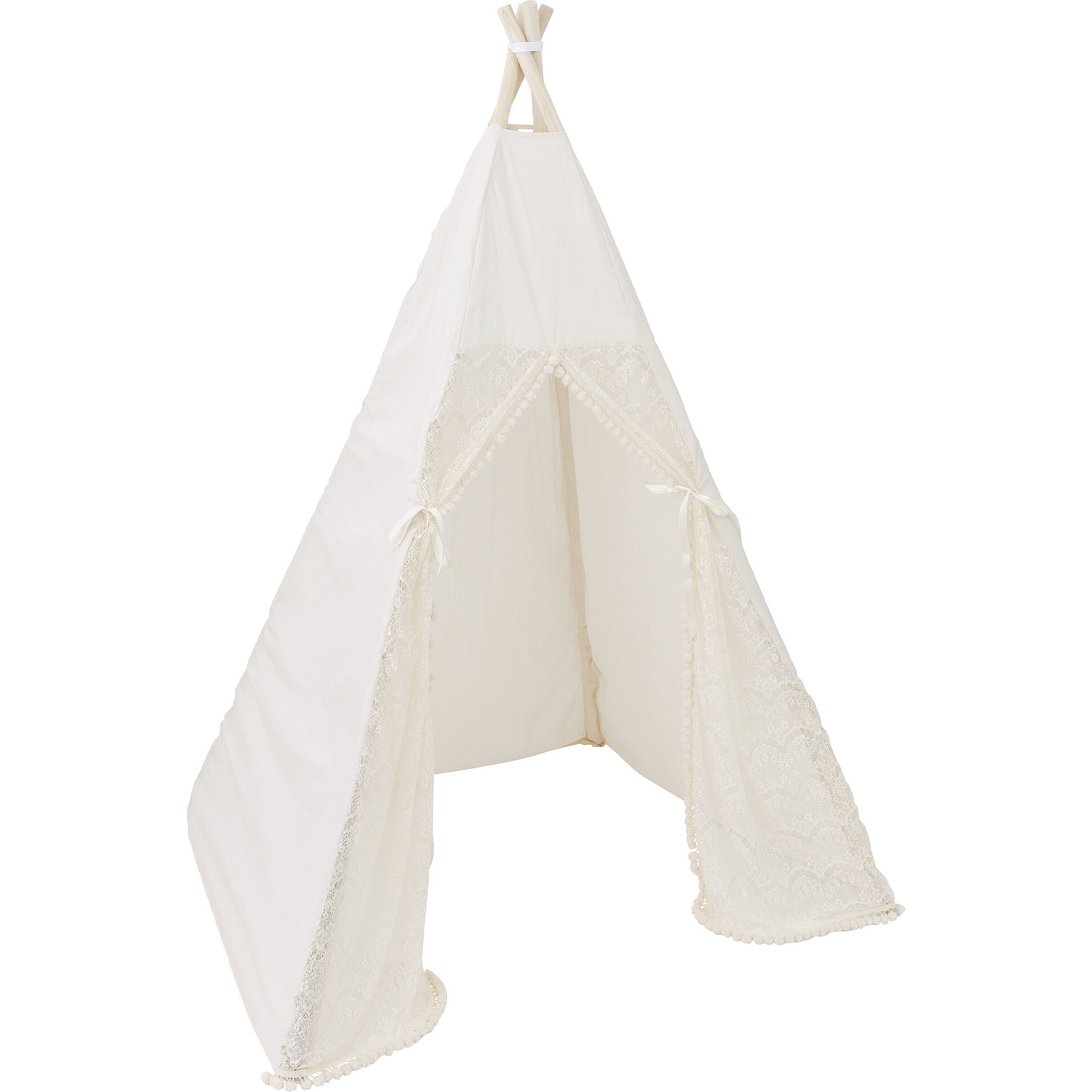 Eleanor Play Tent, Cream/Lace - Play Tents - 1