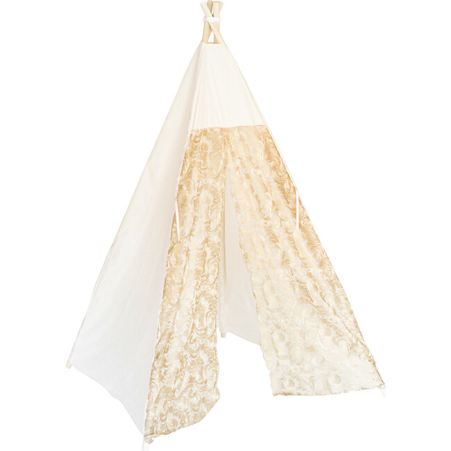 Elaine Play Tent, Gold Lace - Play Tents - 1