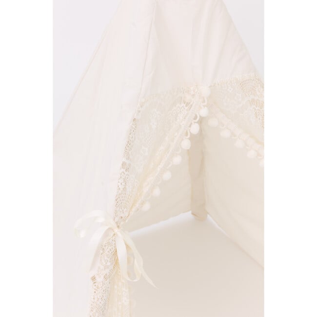 Itty Bitty Lace Play Tent, Cream - Play Tents - 6