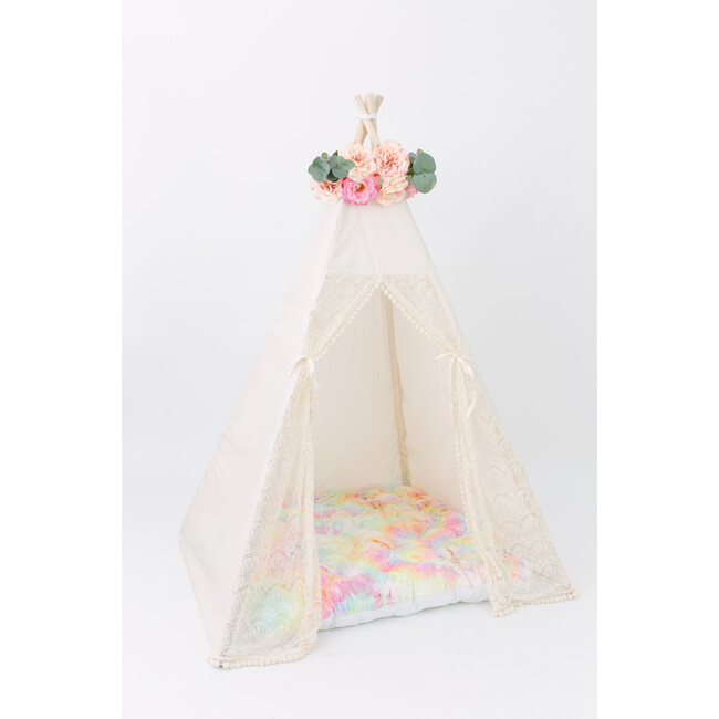 Eleanor Play Tent, Cream/Lace - Play Tents - 3