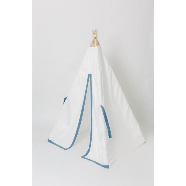 Tyler Play Tent, White/Denim - Play Tents - 3