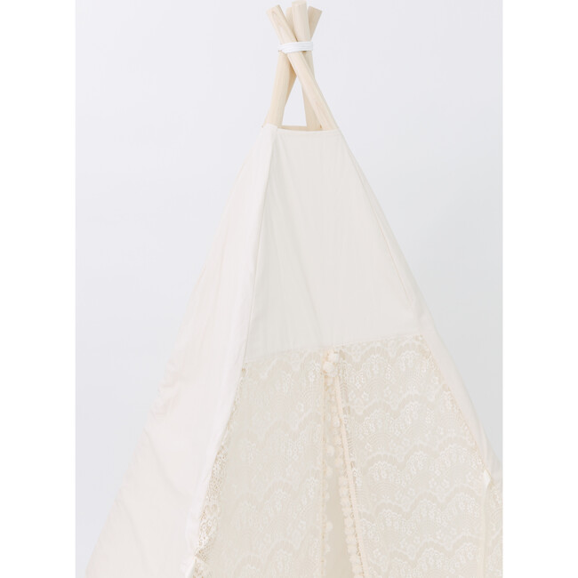 Eleanor Play Tent, Cream/Lace - Play Tents - 4