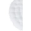 Round Padded Play Mattress, White Pom Pom - Play Tents - 3