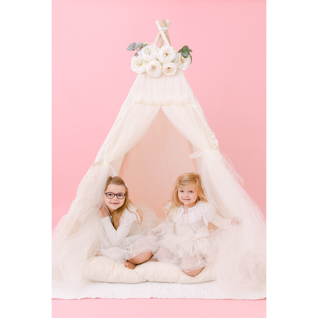 Chrissy Play Tent, Cream Tulle - Play Tents - 4