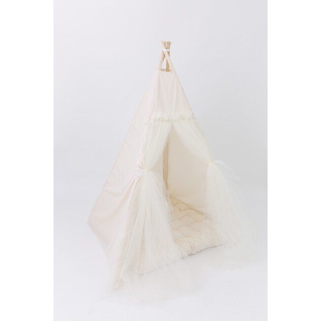 Chrissy Play Tent, Cream Tulle - Play Tents - 6