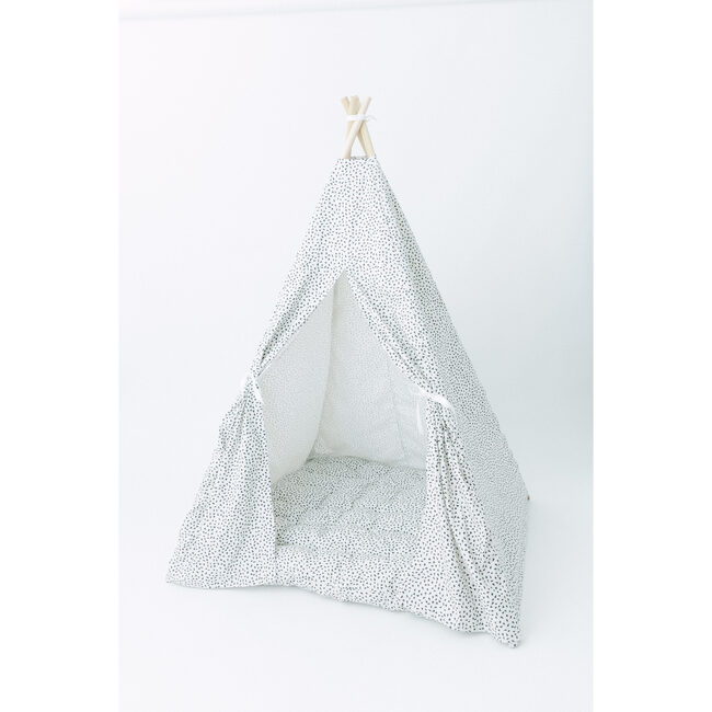 Anita Play Tent, White/Black Spot