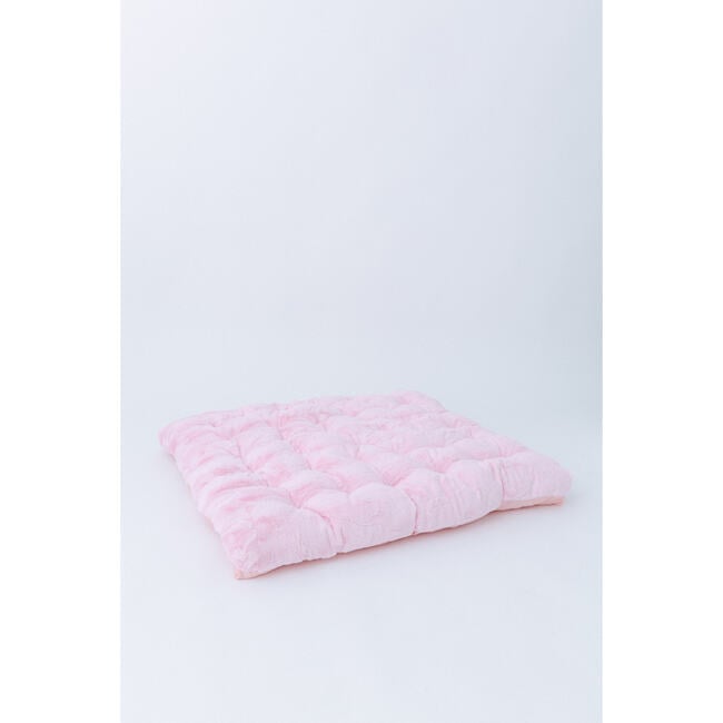 Cuddle Faux Fur Padded Play Mattress, Pink - Play Tents - 3