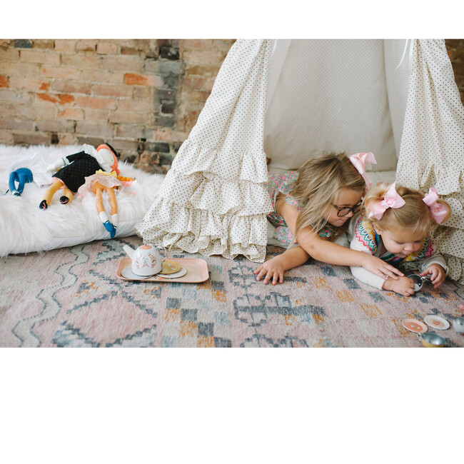 Colette Play Tent, Cream Swiss Dot - Play Tents - 6