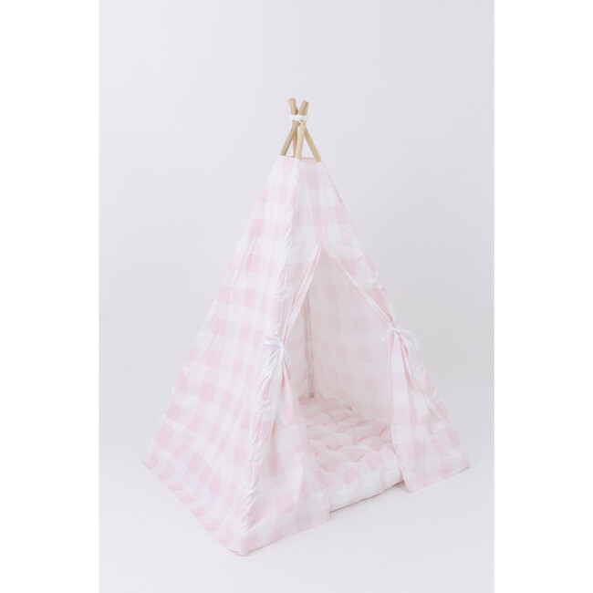 Cecile Play Tent, Pink Gingham - Play Tents - 5
