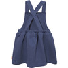 Apron Dress, Blue - Dresses - 3